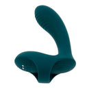 Playboy Wrapped Around Your Finger Blue Vibrator with curved G-Spot and P-Spot shaft designed for intense stimulation and effortless navigation.