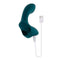 Playboy Wrapped Around Your Finger Blue Vibrator from Evolved Novelties with USB charging cord for G-Spot and P-Spot stimulation.