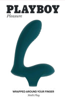 Playboy Wrapped Around Your Finger Blue Finger Vibrator for Multi Play Pleasure