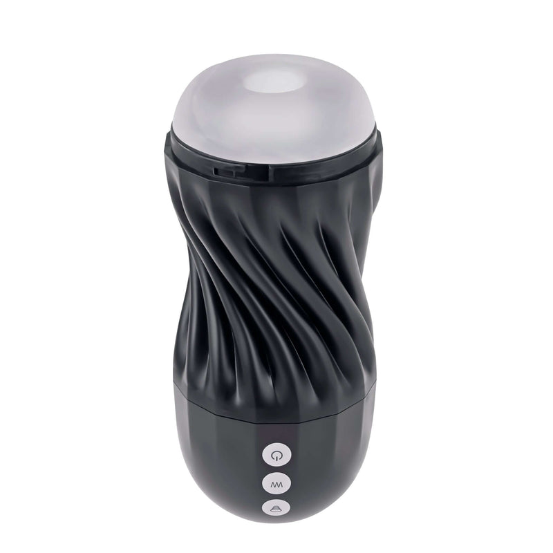 Playboy Solo Stroker with spiral textured design and multi-speed settings for customizable solo pleasure