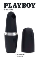 Playboy Excursion vibrator discrete lipstick case toy for on-the-go pleasure from Evolved Novelties.