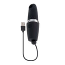 Playboy Excursion discreet lipstick case toy from Evolved Novelties with USB charger, perfect for on-the-go pleasure and travel use