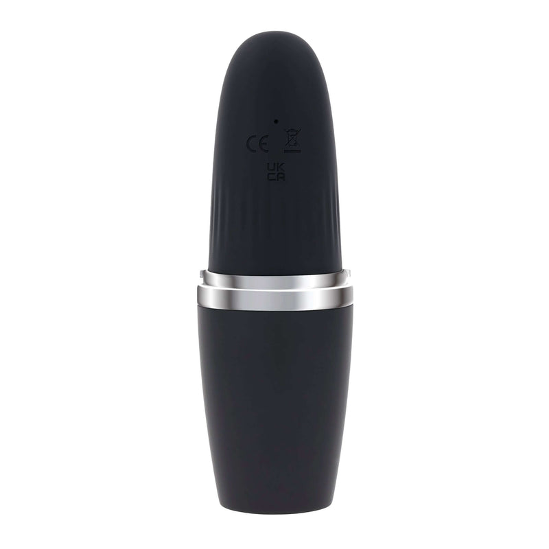 Playboy Excursion discreet lipstick case toy from Evolved Novelties for on-the-go pleasure, sleek black design.