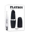 Packaging of Playboy Excursion from Evolved Novelties, a discreet lipstick case vibrator for on-the-go pleasure.