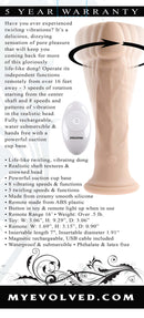 Evolved Twirl Jam Light Skin Tone Vibrating Dong with multiple functions, remote control, and charging cable - realistic twirling and vibrating dildo.