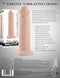 Evolved 7 Inch Girthy Vibrating Dong - Realistic, Waterproof, Rechargeable, Light Skin Tone