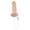 Evolved 7 Inch Girthy Vibrating Dong - Realistic, Waterproof, Rechargeable, Light Skin Tone