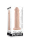 Evolved 7 Inch Girthy Vibrating Dong - Realistic, Waterproof, Rechargeable, Light Skin Tone