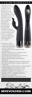 Evolved Heat Up and Chill Rabbit Style Vibrator