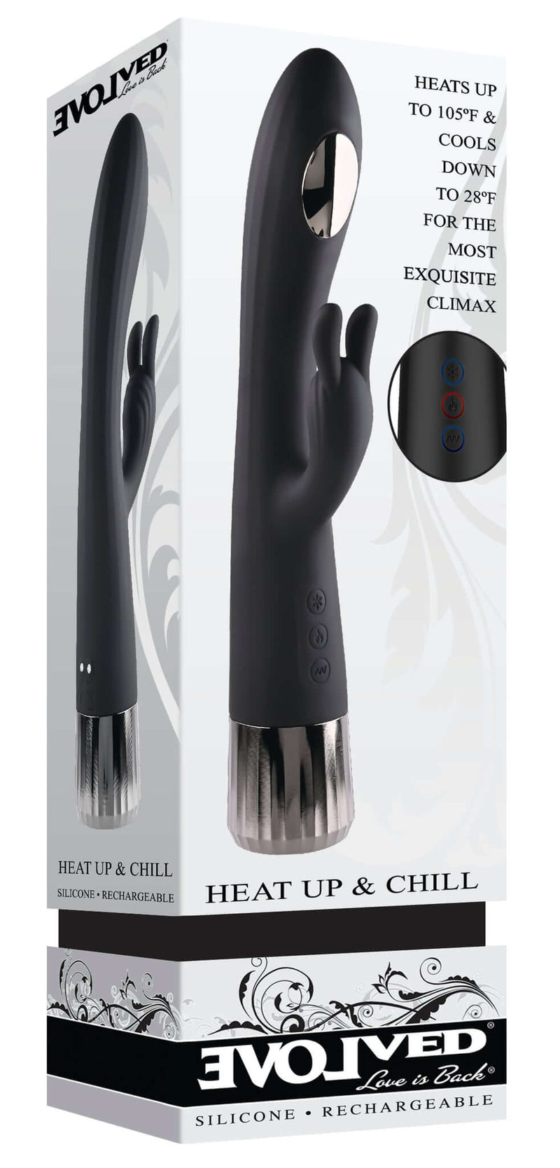 Evolved Heat Up and Chill Rabbit Style Vibrator