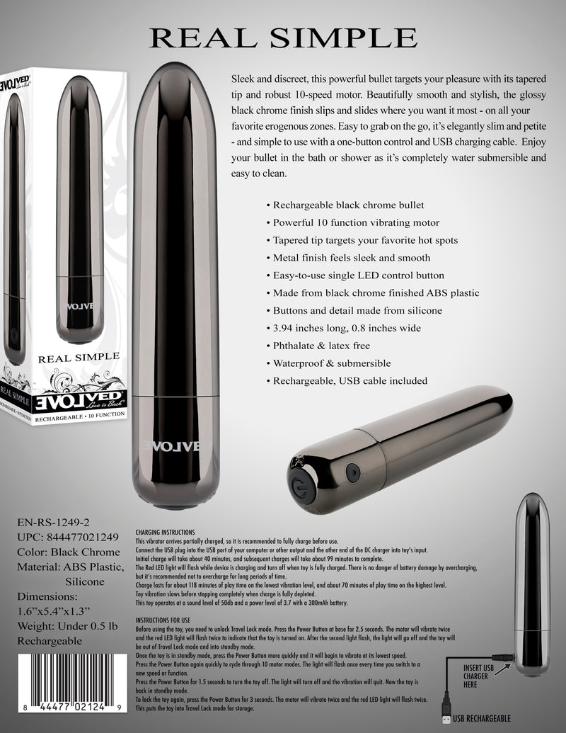 Evolved Novelties Evolved Real Simple Bullet Vibrator at $13.99
