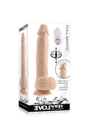 Evolved Full Monty realistic vibrating dildo with remote control in packaging.