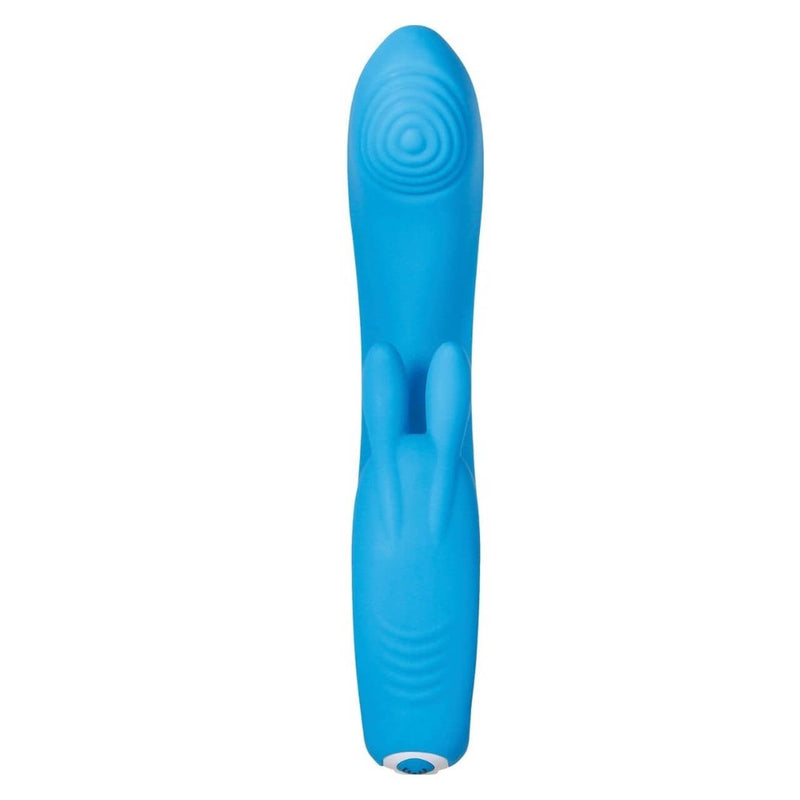 Evolved Novelties Evolved Sea Breeze Bunny Blue Rabbit Style Vibrator at $84.99