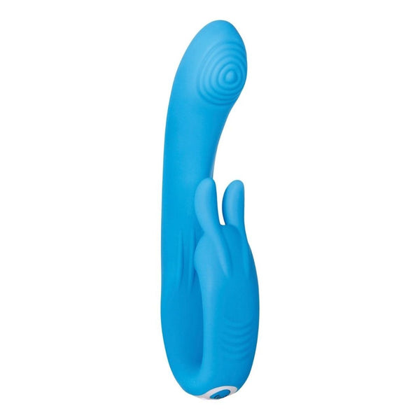 Evolved Novelties Evolved Sea Breeze Bunny Blue Rabbit Style Vibrator at $84.99