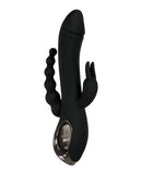 Evolved Novelties Trifecta Black Rabbit Vibrator at $79.99