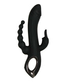 Evolved Novelties Trifecta Black Rabbit Vibrator at $79.99