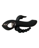 Evolved Novelties Trifecta Black Rabbit Vibrator at $79.99