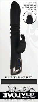 Evolved Novelties Evolved Rapid Rabbit Black Vibrator at $69.99