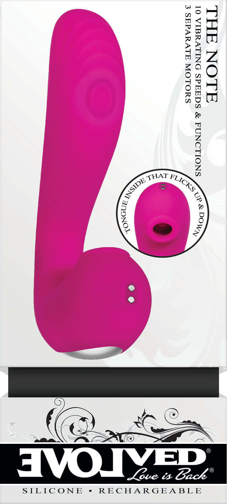 Evolved Novelties Evolved The Note Pink Vibrator at $69.99