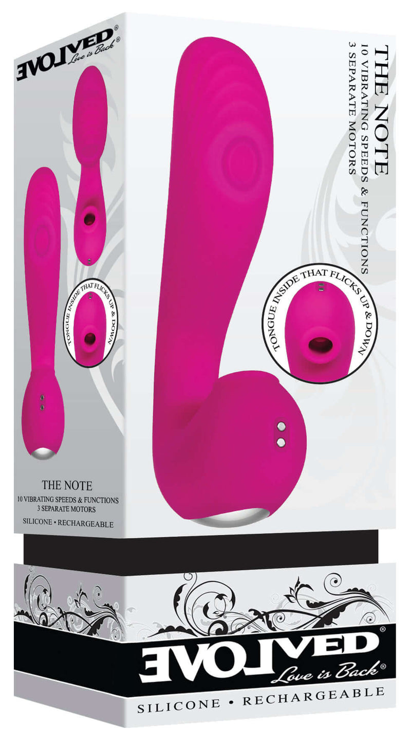 Evolved Novelties Evolved The Note Pink Vibrator at $69.99