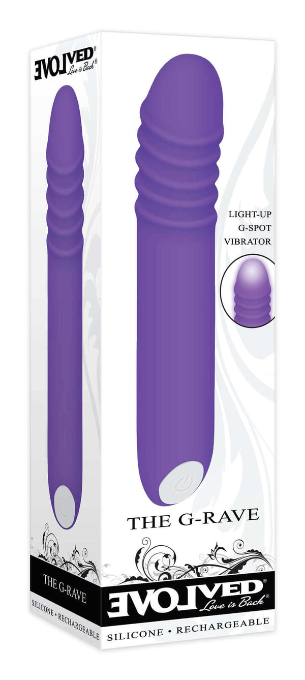 Evolved Novelties Evolved The G-Rave Purple Vibrator at $34.99