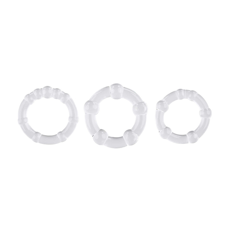 Selopa Erection Rings - 3 Penis Ring Collection for Enhanced Erections by Evolved Novelties, featuring snug, tight, and intense support options.