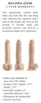 Evolved 6.5-Inch Natural Feel Dildo with dual-layer design in light skin tone beige by Selopa, featuring realistic look and powerful suction cup.