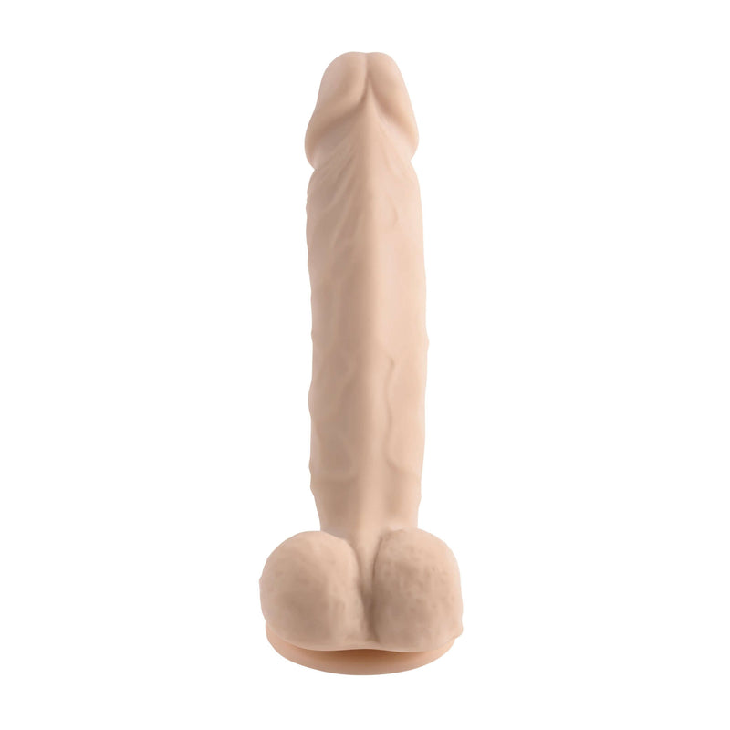 Evolved 6.5-Inch Natural Feel Dildo in Light Skin Tone Beige with Realistic Dual-Layer Design and Powerful Suction Cup.