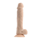 Evolved 6.5-Inch Natural Feel Dildo in Light Skin Tone Beige with Dual-Layer Design and Suction Cup.
