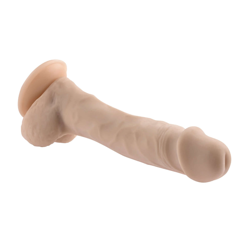 Evolved 6.5-Inch Natural Feel Dildo - Realistic Dual-Layer Design with Suction Cup, Light Skin Tone Beige