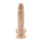 Selopa 6-Inch Light Skin Dildo by Evolved Novelties, featuring lifelike vein textures and crowned head, designed for a realistic experience.