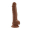 Selopa 6-Inch Dark Skin Dildo with Realistic Texture and Suction Cup Base