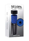 Selopa 'Hide and Seek' quilted hand-held stroker with vibrating ring by Evolved Novelties in packaging.