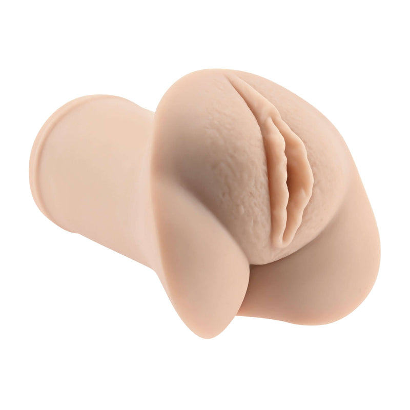 Evolved Novelties Selopa Pocket Pleaser Light stretchy stroker with realistic vaginal entry and penis ring for added pleasure
