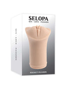 Evolved Novelties Selopa Pocket Pleaser Light Stroker with Realistic Lips Packaging