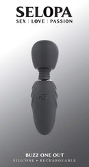 Selopa Buzz One Out Massager, a silicone rechargeable mini wand for intimate pleasure by Evolved Novelties.
