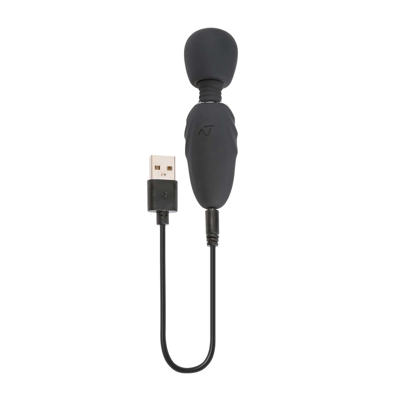 Selopa Buzz One Out Massager by Evolved Novelties with USB charging cable for powerful targeted vibrations and flexible head.