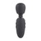 Selopa Buzz One Out Massager by Evolved Novelties in black, featuring a flexible round head and textured handle for targeted vibrations.