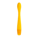 Selopa Lemon Squeeze Slim G-Spot Vibrator for precision pleasure with textured head and curved flexible shaft in bright yellow color