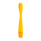Selopa Lemon Squeeze Slim G-Spot Vibrator for precision pleasure with textured head and curved flexible shaft in bright yellow color