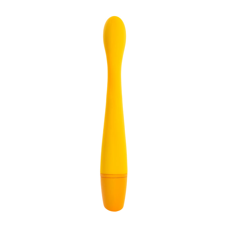 Selopa Love Sex Passion Lemon Squeeze Slim G-Spot Vibrator in yellow for precision pleasure and targeted G-Spot stimulation.