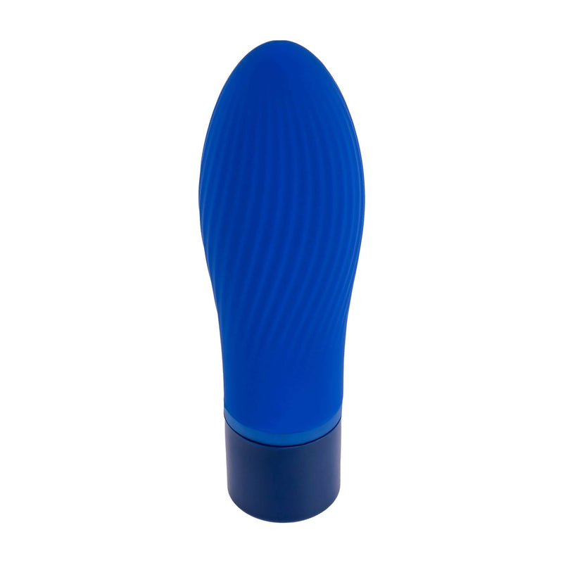 Selopa Love Sex Passion Cobalt Cutie Mini Rechargeable Bullet Vibrator with Tapered Tip and Textured Shaft for Targeted Pleasure