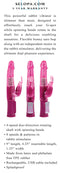 Selopa Rechargeable Bunny Vibrator with Spinning Beads and Dual Motors for G-Spot Stimulation in Pink - Slim, Powerful, USB Rechargeable