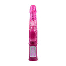 Selopa Rechargeable Bunny Slim Rabbit Vibrator with Spinning Beads and G-Spot Stimulation in Pink
