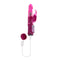 Selopa Rechargeable Bunny Vibrator in pink with USB charging cable from Evolved Novelties for dual pleasure experience