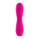Selopa Razzle Dazzle Pink Vibrator by Evolved Novelties with quilted texture and flexible shaft.