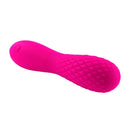 Selopa Razzle Dazzle Pink Vibrator with quilted rounded end and flexible shaft for enhanced pleasure from Evolved Novelties.