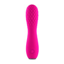 Selopa Razzle Dazzle Pink Vibrator with quilted texture by Evolved Novelties, designed for enhanced pleasure and flexible shaft movements