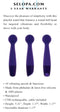 Selopa Love, Sex, Passion Gumball Wand Vibrator with round ball head and flexible slim design for targeted pleasure, featuring 10 vibrating speeds.