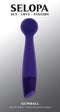 Selopa Love, Sex, Passion Gumball Wand Vibrator in Purple with a round head and flexible design for targeted pleasure and comfort.